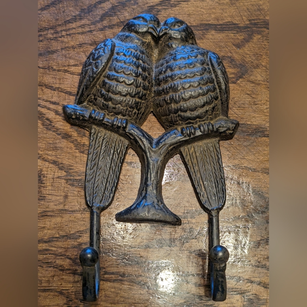 Rustic Cast Iron Love Birds